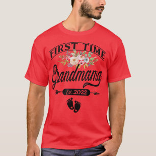 Pregnancy Announcement First Time grandmama Est T-Shirt