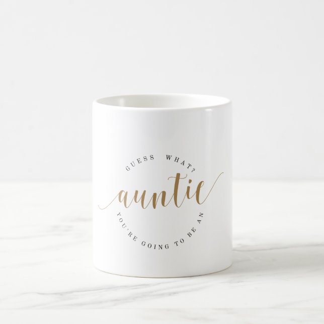 Pregnancy Announcement for sister auntie! Coffee Mug (Center)