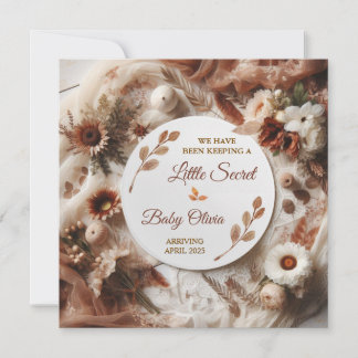 Pregnancy Announcement – Gender-Neutral Boho