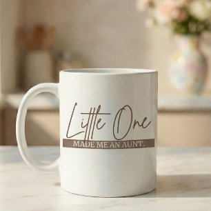 Pregnancy Announcement Gift Aunt Little One Coffee Mug