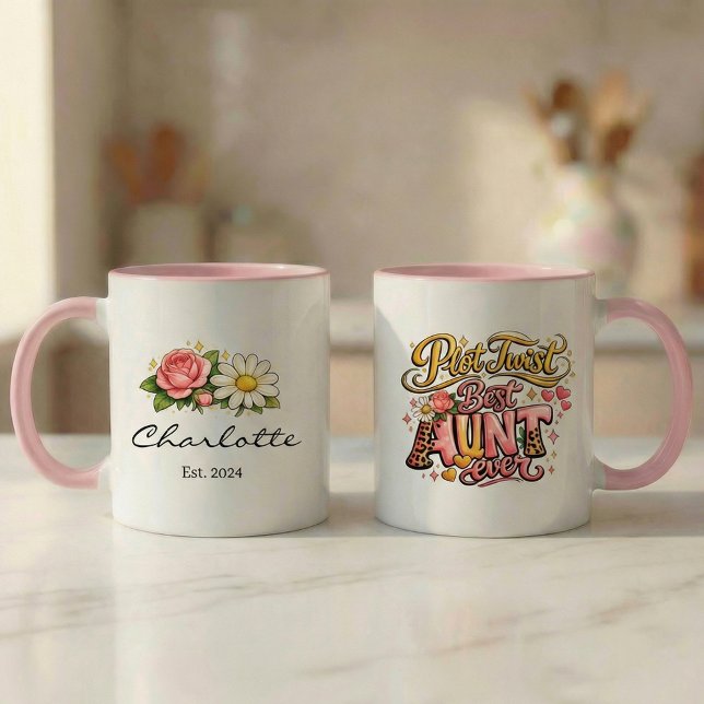 Pregnancy Announcement Gift Aunt Plot Twist  Mug (Creator Uploaded)
