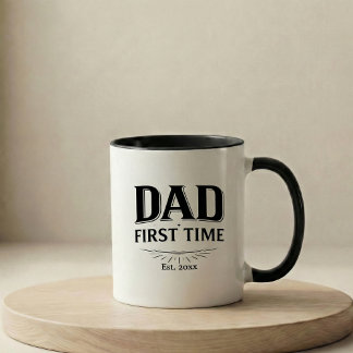 Pregnancy Announcement Gift First Time Dad Mug