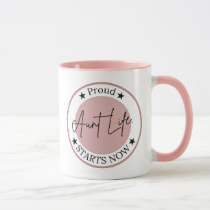 Pregnancy Announcement Gift For Aunt Proud Aunt Mug