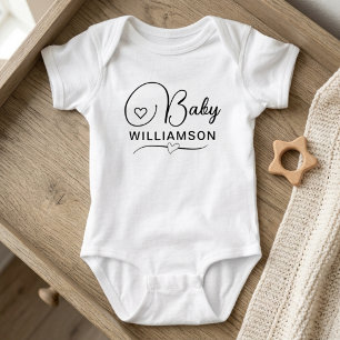 Pregnancy Announcement Gift - Personalized Name Baby Bodysuit