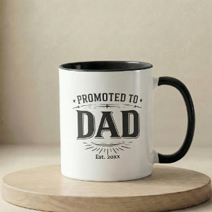Pregnancy Announcement Gift Promoted To Dad Mug