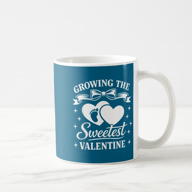 Pregnancy Announcement Growing The Sweetest Valent Coffee Mug (Right)