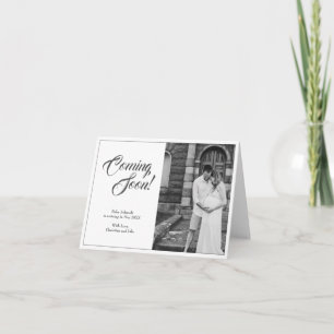 Pregnancy announcement in classic style