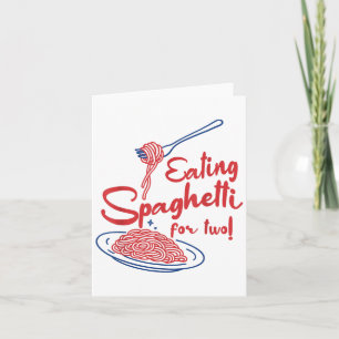 Pregnancy Announcement Italian Mom Eating Spaghett
