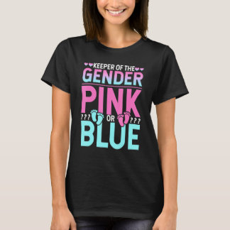 Pregnancy Announcement Keeper Of The Gender Pink o T-Shirt