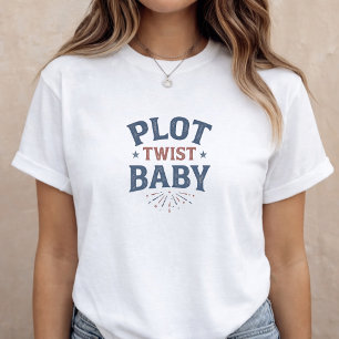 Pregnancy Announcement Mom to Be 4th of July T-Shirt