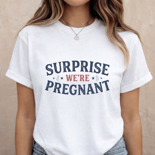 Pregnancy Announcement Mom to Be 4th of July T-Shirt