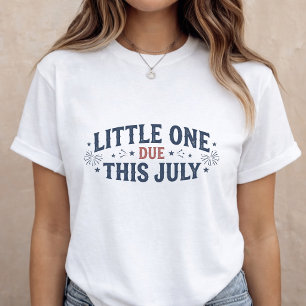Pregnancy Announcement Mom to Be 4th of July T-Shirt