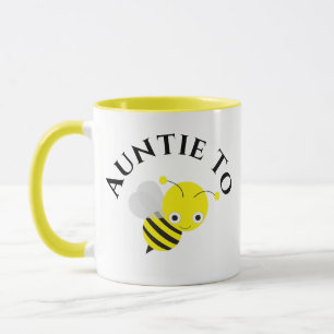 Pregnancy Announcement New Aunt Auntie To Be Bee Mug