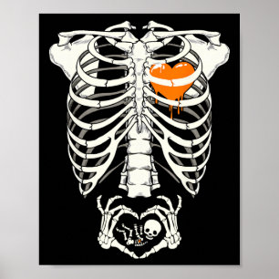 Pregnancy Announcement New Mom Halloween Women  Poster