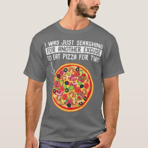 Pregnancy Announcement Pizza For Two Baby Belly 13 T-Shirt