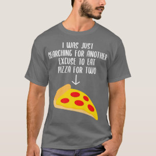 Pregnancy Announcement Pizza For Two Baby Belly  T-Shirt