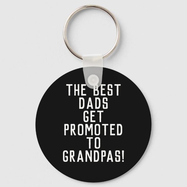 Pregnancy Announcement Promo Grandpa to be Gift Keychain (Front)