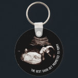 Pregnancy Announcement Promo Grandpa to be Poppy  Keychain<br><div class="desc">Pregnancy Baby Sonogram Ultrasound Photo New Mom keychain

Can be fully customized to suit your needs.
© Gorjo Designs. Made for you via the Zazzle platform.

// Need help customizing your design? Got other ideas? Feel free to contact me (Zoe) directly via the contact button below.</div>