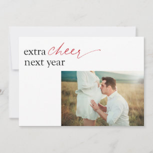Pregnancy Announcement Surprise Flat Holiday Card