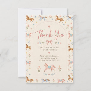 Pregnancy Announcement Thank You Card Template