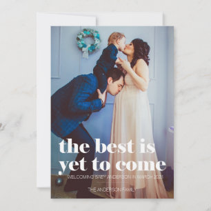 Pregnancy Announcement, The Best is Yet to Come Holiday Card