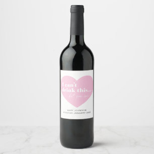 Pregnancy Announcement Wine or Sparkling Wine Labe Label