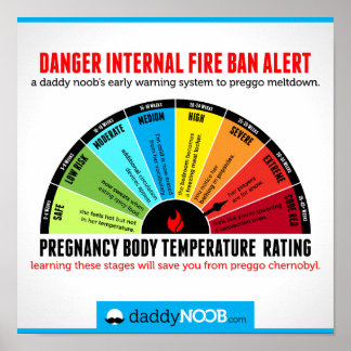 Pregnancy Body Temperature Rating Poster