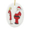 Pregnancy Christmas Ornaments - BLONDE Jelly Oval