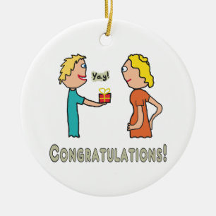 Pregnancy Congratulations Ceramic Ornament