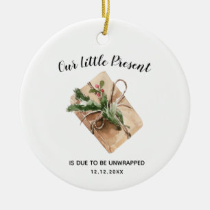 Pregnancy Expecting New Baby Ceramic Ornament