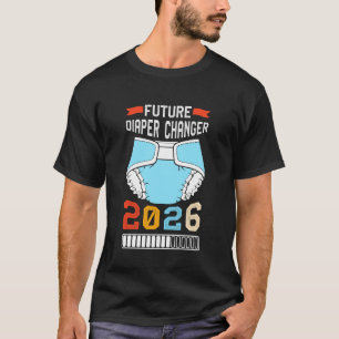 Pregnancy FUTURE DIAPER CHANGER Funny Soon to be M T-Shirt