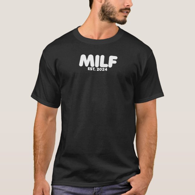 Pregnancy Future MILF Mom Expecting Raglan Basebal T-Shirt (Front)