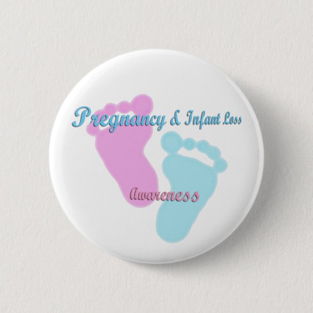 Pregnancy & Infant Loss Awareness 2 Inch Round Button (Front)