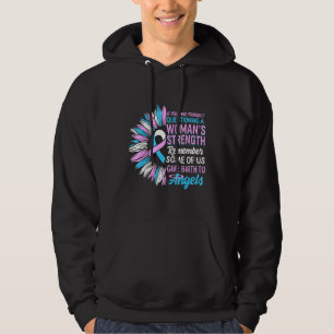 Pregnancy Infant Loss Awareness Strength Mommy of  Hoodie