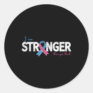 Pregnancy_infants Loss I Am Stronger Awareness Classic Round Sticker
