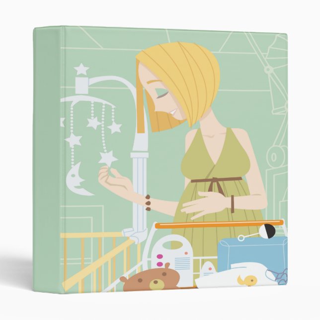 Pregnancy Journal Notebook Binder (Front/Spine)