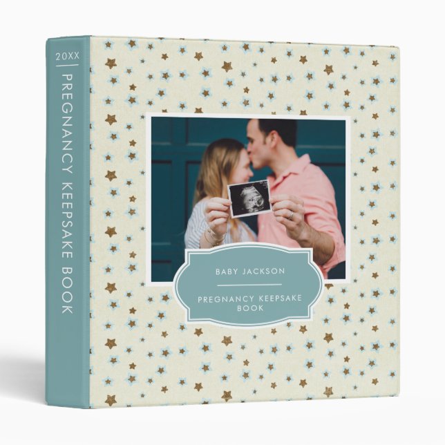 Pregnancy Keepsake Journal Planner Binder (Front/Spine)