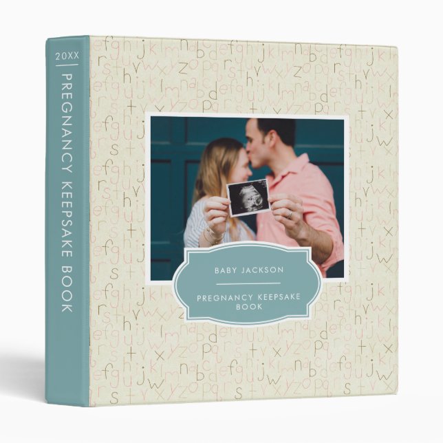 Pregnancy Memory Book Scrapbook Keepsake Binder (Front/Spine)