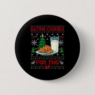 Pregnancy New Mom Baby Pregnant Christmas Couples 2 Inch Round Button