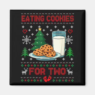 Pregnancy New Mom Baby Pregnant Christmas Couples  Magnet