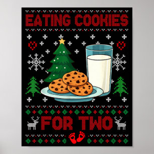 Pregnancy New Mom Baby Pregnant Christmas Couples  Poster