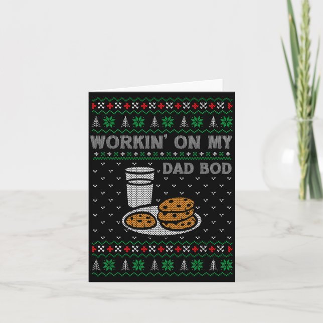 Pregnancy New Mom Baby Pregnant Christmas Matching Card (Front)