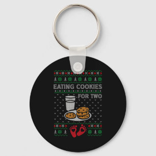 Pregnancy New Mom Baby Pregnant Christmas Matching Keychain