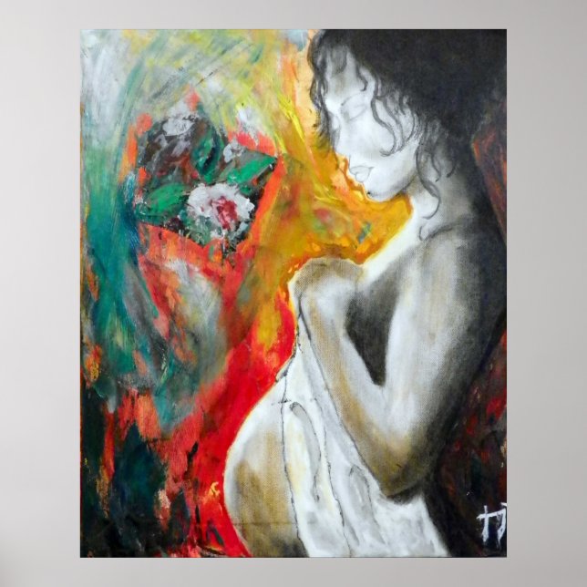 pregnancy-painting poster (Front)