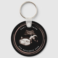 Pregnancy Pink Glitter Sonogram Ultrasound Photo