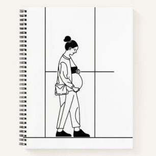 Pregnancy Pregnat Woman Simple Notebook