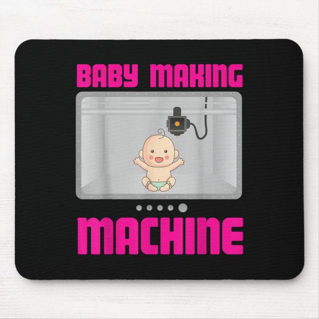 Pregnancy Reveal &amp; Announcement Baby Making Ma Mouse Pad (Front)