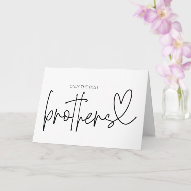 Pregnancy Reveal Brother Uncle to Be I'm Pregnant Card (Orchid)