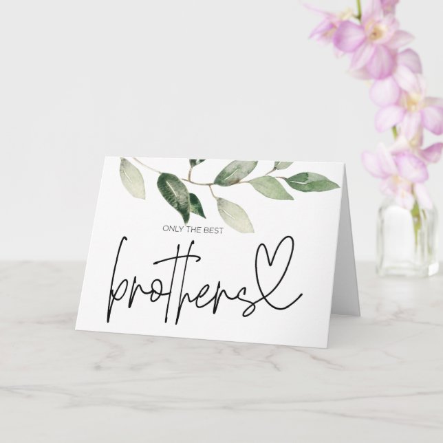 Pregnancy Reveal Brother Uncle to Be I'm Pregnant  Card (Orchid)