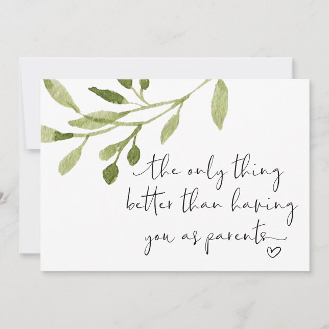 Pregnancy Reveal For Parents I'm Pregnant Baby Card (Front)